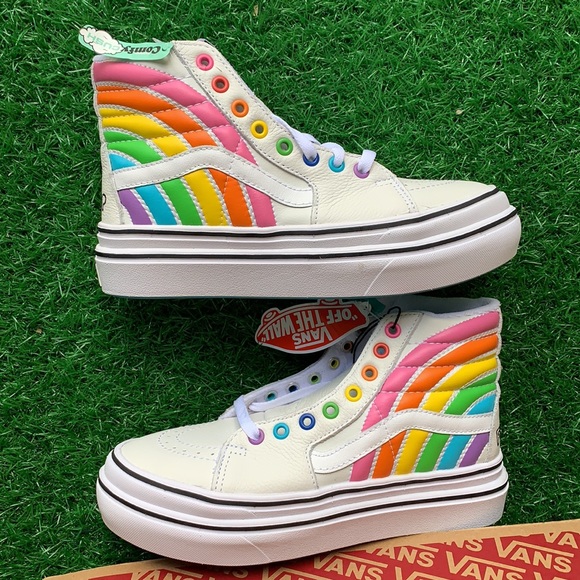 VANS SUPER COMFYCUSH S FLOUR SHOP RAINBOW/TRWHT WM - Picture 14 of 16